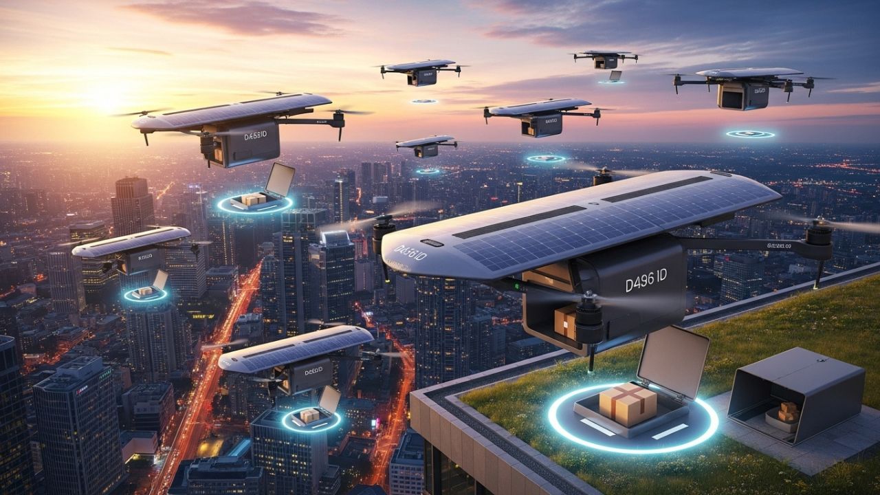 Solar-Powered Drone Delivery Systems