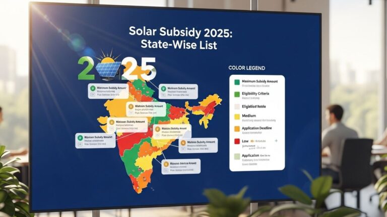 Solar Subsidy 2025 State-Wise List