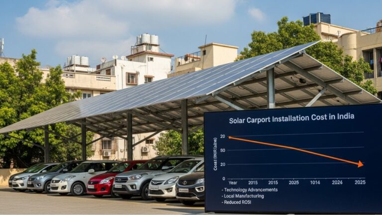 solar carport installation cost India