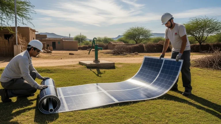 first Flexible solar panel India