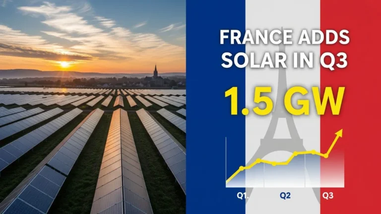 France Adds 1.5 GW Solar in Q3