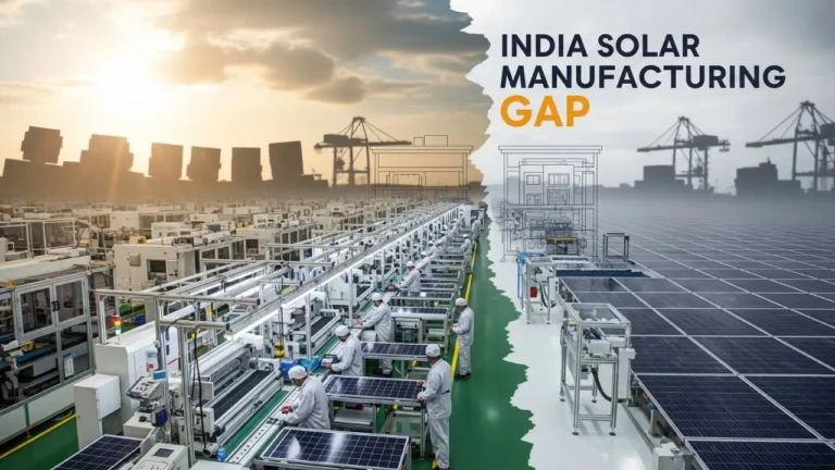 India Solar Manufacturing Gap