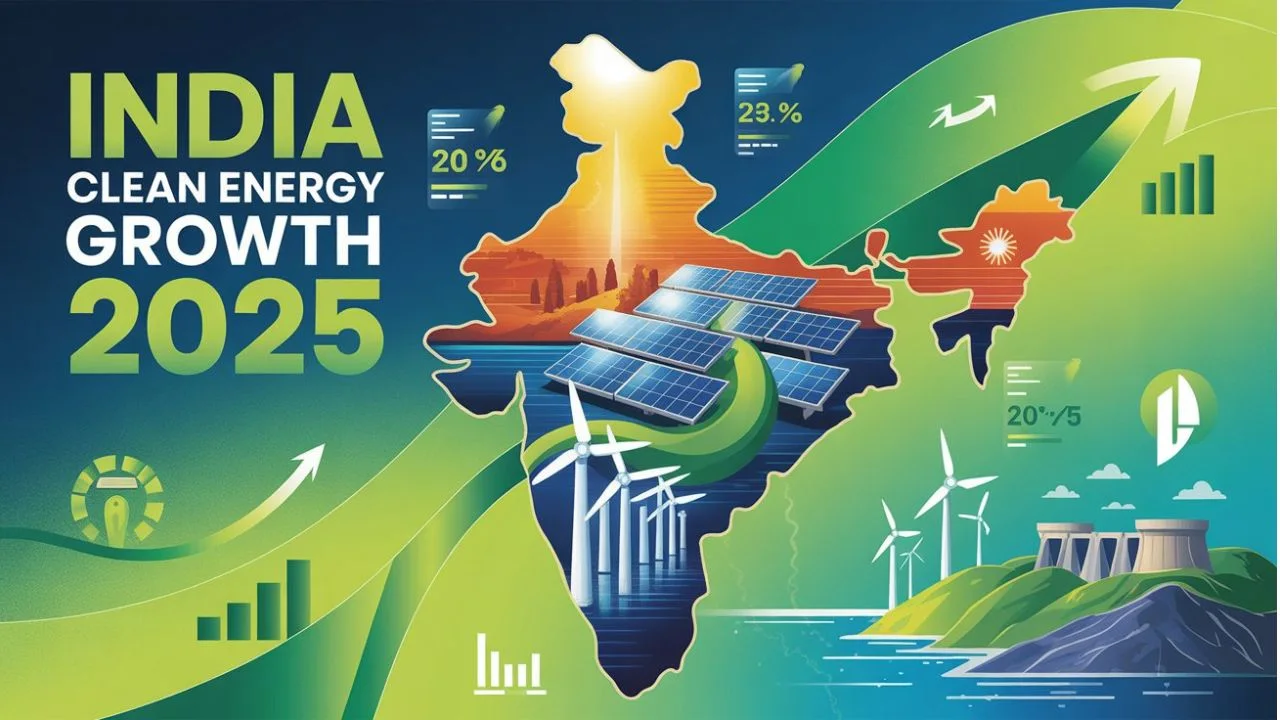 India clean energy growth 2025